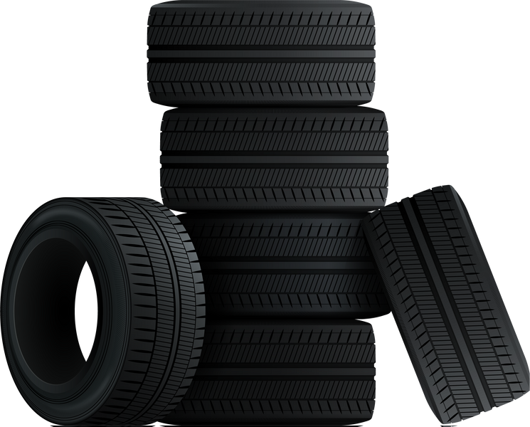 Car tires isolated